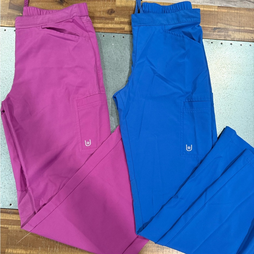 Women's Scrub Pants - Pink and Blue
